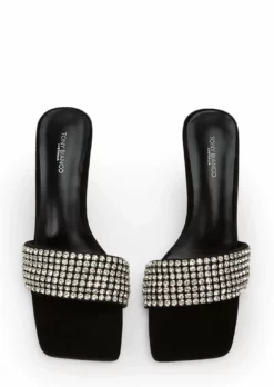 Tony Bianco New Arrivals Amos Crystal/Black Suede 6.5cm Heels 8 Tony Bianco New Arrivals Amos Crystal/Black Suede 6.5cm Heels