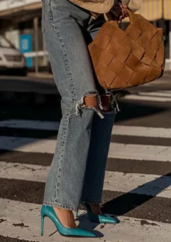 Tony Bianco Anja Marine Snake 10.5cm Heels