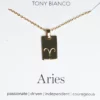 Tony Bianco Accessories Gold Aries Zodiac Necklace