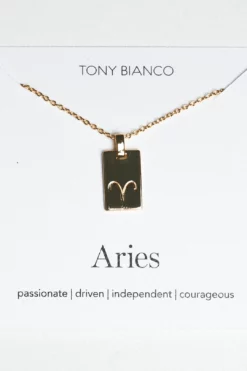 Tony Bianco Sales Shop 46 Tony Bianco Accessories Gold Aries Zodiac Necklace