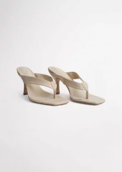 Tony Bianco Bellah Vanilla Sheep Nappa 8.5cm Heels