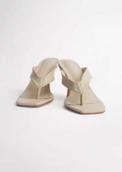 Tony Bianco Bellah Vanilla Sheep Nappa 8.5cm Heels