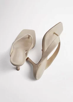 Tony Bianco Bellah Vanilla Sheep Nappa 8.5cm Heels