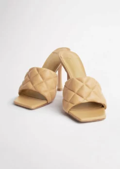 Tony Bianco Betty Honey Sheep Nappa 10.5cm Heels Shoes