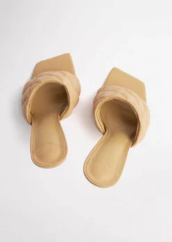 Tony Bianco Betty Honey Sheep Nappa 10.5cm Heels Shoes