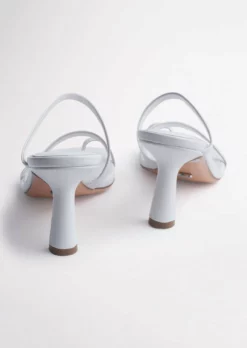 Tony Bianco Blossom White Sheep Nappa 7.5cm Heels