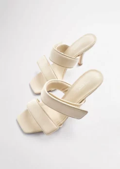 Tony Bianco Bounty Vanilla Sheep Nappa 8.5cm Heels
