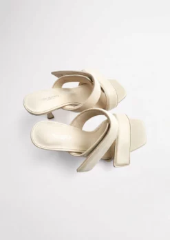 Tony Bianco Bounty Vanilla Sheep Nappa 8.5cm Heels
