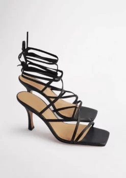 Tony Bianco Caden Black Sheep Nappa 8.5cm Heels