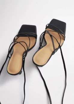 Tony Bianco Caden Black Sheep Nappa 8.5cm Heels