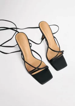 Tony Bianco Caden Black Sheep Nappa 8.5cm Heels