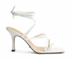Tony Bianco Hot List Caden White Sheep Nappa 8.5cm Heels