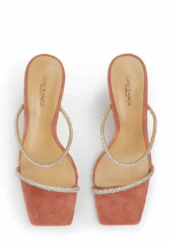 Tony Bianco New Arrivals Chase Rose Suede 8.5cm Heels