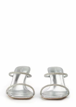 Tony Bianco Chase Silver Nappa Metallic 8.5cm Heels New Arrivals