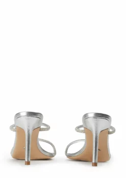 Tony Bianco Chase Silver Nappa Metallic 8.5cm Heels New Arrivals