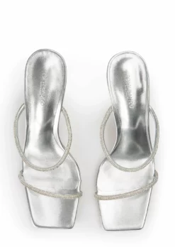 Tony Bianco Chase Silver Nappa Metallic 8.5cm Heels New Arrivals