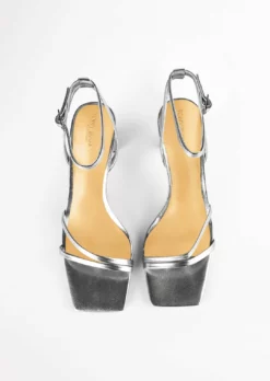 Tony Bianco Corso Silver Foil 8.5cm Heels