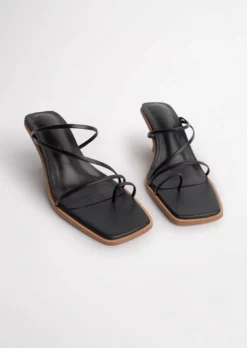 Tony Bianco Shoes Danni Black Sheep Nappa 6.5cm Heels