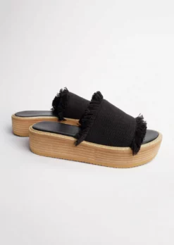 Tony Bianco Ebony Black 4.5cm Sandals Shoes