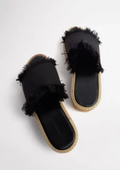 Tony Bianco Ebony Black 4.5cm Sandals Shoes