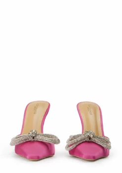 Tony Bianco New Arrivals Ellen Pink Satin 10.5cm Heels