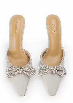 Tony Bianco Ellen Silver Satin 10.5cm Heels New Arrivals