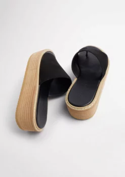 Tony Bianco Energy Black 4.5cm Sandals Shoes