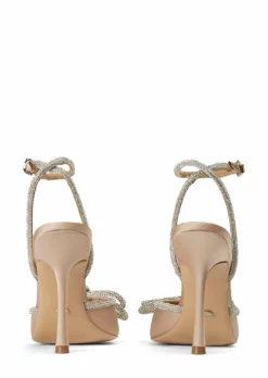 Tony Bianco Eros Nude Satin 10.5cm Heels 9 Tony Bianco Eros Nude Satin 10.5cm Heels