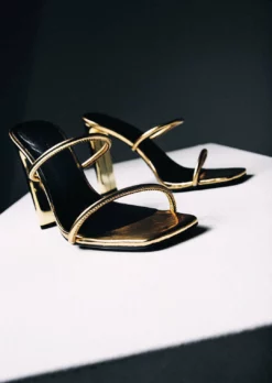 Tony Bianco Shoes Florence Gold Foil 11cm Heels