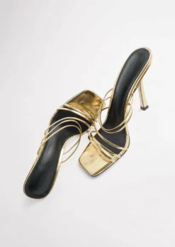 Tony Bianco Best Sellers Foxie Gold Foil 10.5cm Heels