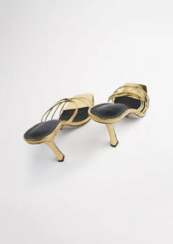 Tony Bianco Best Sellers Foxie Gold Foil 10.5cm Heels