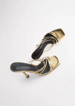 Tony Bianco Best Sellers Foxie Gold Foil 10.5cm Heels