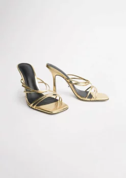 Tony Bianco Best Sellers Foxie Gold Foil 10.5cm Heels