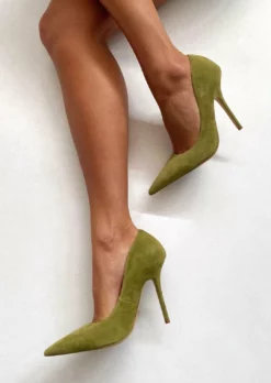 Tony Bianco Glamma Moss Suede 11cm Heels