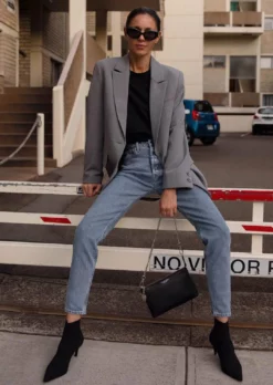 Tony Bianco Gwen Black Sock Knit 6.5cm Ankle Boots Best Sellers