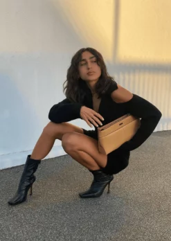 Tony Bianco Halsey Black Como 10.5cm Ankle Boots Hot List