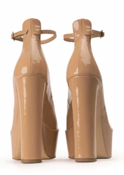 Tony Bianco Jaguar Nude Patent 14cm Heels 11 Tony Bianco Jaguar Nude Patent 14cm Heels