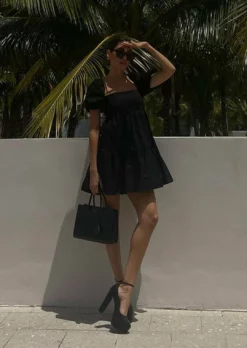 Tony Bianco Hot List Jaguar Black Como 14cm Heels