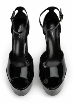 Tony Bianco Hot List Jayze Black Patent 14cm Heels