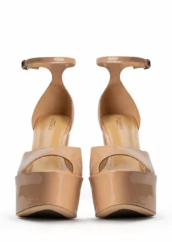 Tony Bianco Jayze Nude Patent 14cm Heels New Arrivals