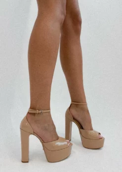 Tony Bianco Jayze Nude Patent 14cm Heels New Arrivals