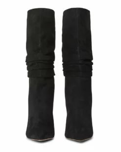 Tony Bianco Shoes Kerri Black Suede 9.5cm Calf Boots