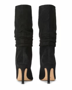 Tony Bianco Shoes Kerri Black Suede 9.5cm Calf Boots