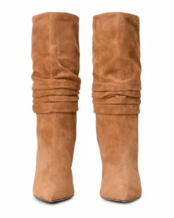 Tony Bianco Kerri Butterscotch Suede 9.5cm Calf Boots