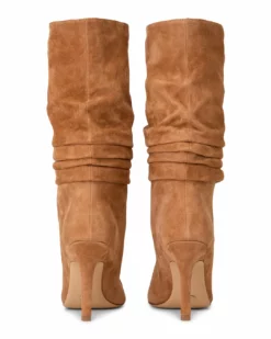 Tony Bianco Kerri Butterscotch Suede 9.5cm Calf Boots