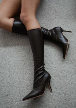 Tony Bianco Knight Choc Venezia 9.5cm Calf Boots