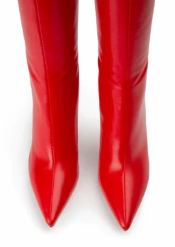 Tony Bianco Kortez Cherry Nappa 9.5cm Calf Boots Shoes