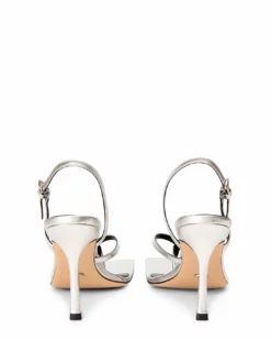 Tony Bianco Lincoln Silver Nappa Metallic 9.5cm Heels