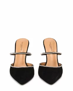 Tony Bianco New Arrivals Lure Black Suede 10.5cm Heels