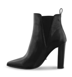Tony Bianco Leigh Black Como 10.3cm Ankle Boots Shoes